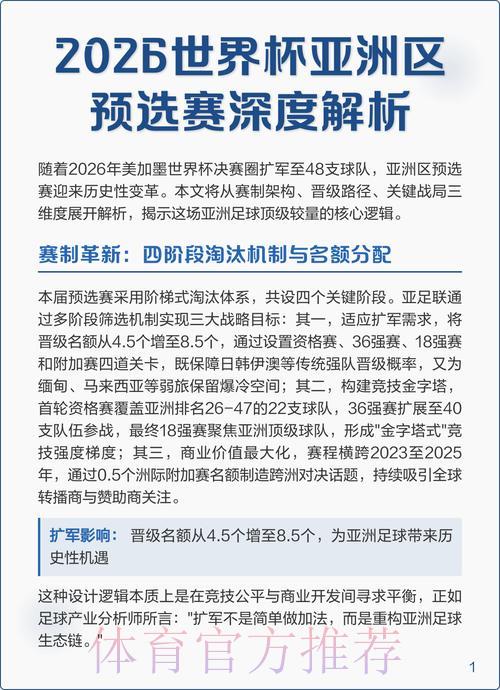 2026世界杯预选赛：球员个人发挥与关键因素深度解析